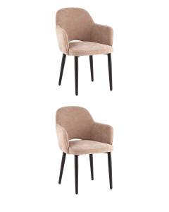 Набор из 2 стульев Stool Group Венера MC16-2 KD AT338-4 X2 бежевый, шенилл