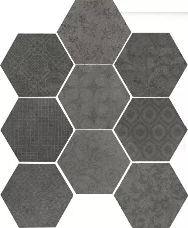 Керамогранит Serenissima Cir Riabita il Cotto 10472492 Esagona Fabric Industrial 24x27.7