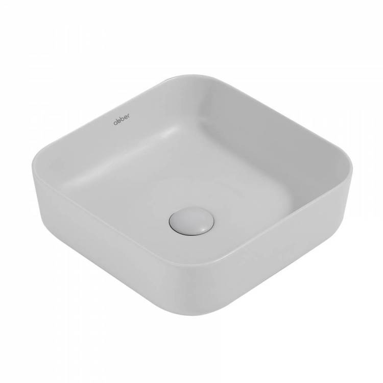 Раковина Abber Rechteck AC2211MLG 39 см, светло-серая матовая