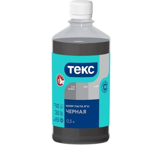 Колер паста универсальная Текс Паста черная №11 0.5 л
