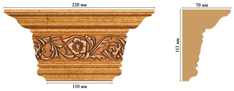 Капитель DECOMASTER D203-58 22x11.3x7