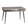 Стол обеденный Tetchair Lord Grey 21858 светло-серый, черный 120(180)x80x75