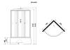 Душевая кабина Niagara Eco E90/40/MT/BK 90x90x195 фото 11
