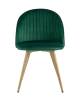 Набор из 4 стульев Stool Group Лион Страйпс DC-69030G HLR-56 X4 зеленый фото 3