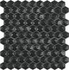 Мозаика Vidrepur Hex Nordic № 903 D Черный (на сетке) 30.7x31.7