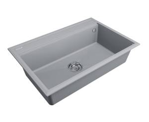 Мойка кухонная Paulmark Stepia PM117551-GRS 510x750 мм серый дым