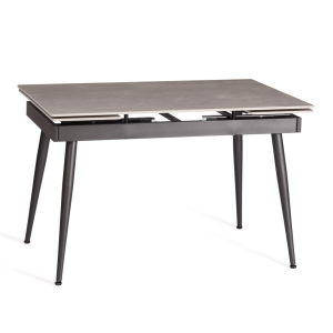 Стол обеденный Tetchair Lord Grey 21858 светло-серый, черный 120(180)x80x75