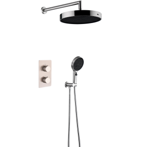 Душевой комплект Boheme Cell 427-NB Nickel Brush с термостатом