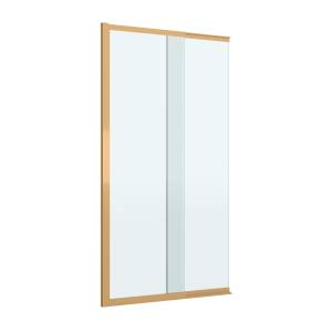 Шторка на ванну Cezares Slider-Fix-Vf-11-90/150-C-Boro профиль брашированное золото, стекло прозрачное, 90x150