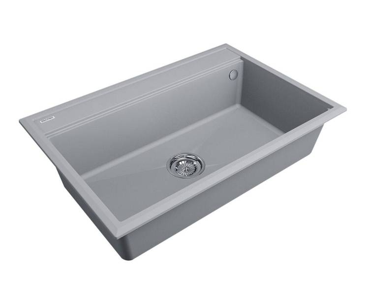 Мойка кухонная Paulmark Stepia PM117551-GRS 510x750 мм серый дым