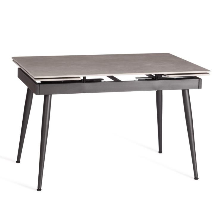 Стол обеденный Tetchair Lord Grey 21858 светло-серый, черный 120(180)x80x75