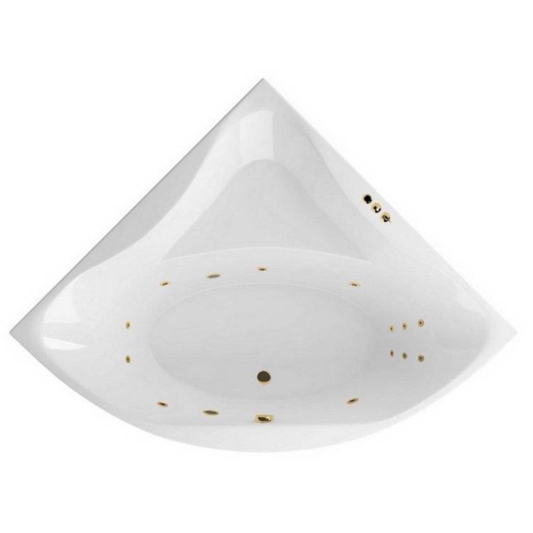 Акриловая ванна Excellent Glamour 150x150 "SMART" (золото)