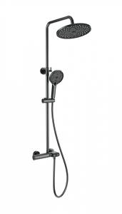 Душевая стойка Wonzon & Woghand WW-B2091-A-BGG с термостатом, темный графит