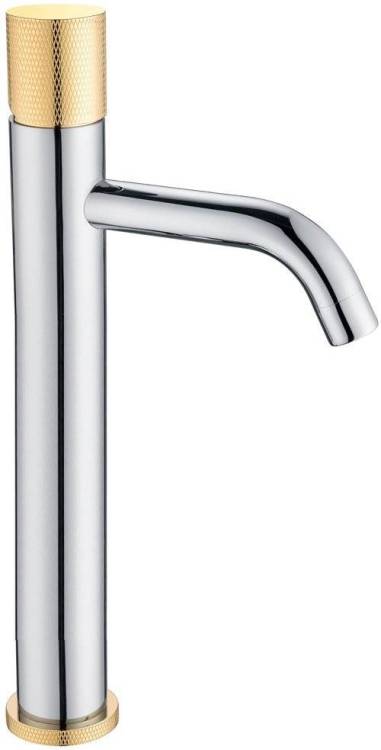 Смеситель для раковины Boheme Stick 122-CRG.2 Chrome Touch Gold