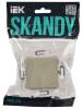Выключатель 1-клавишный IEK Skandy SK-V10-0-10-K10 бежевый фото 6