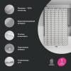 Штора для ванной Iddis Base BR02P18i11 полиэстер, 200x180, серый фото 3