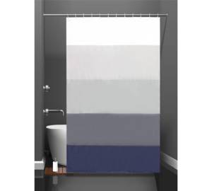 Штора для ванной Bath Plus Gradient Line ch21058 180x200, серо-синий