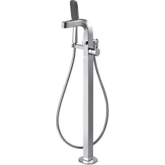 Смеситель для ванны Bravat Wave F674108C-B напольный