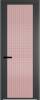 Межкомнатная дверь Profil Doors 2 AGP цвет профиля Серая ночь, стекло безопасное 6 мм мору розовое 700x2000