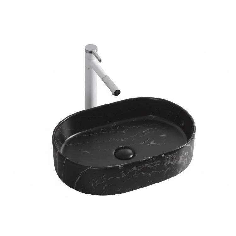 Раковина Cerutti Spa CR0055B MMB2 50 см, черная матовая