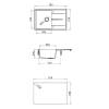 Мойка кухонная Abber Quarz AQ2904B черная, 51x78 фото 13