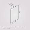 Душевая перегородка Am.Pm X-Joy W94WI-120-F1-BTE 120x195, стекло прозрачное 6 мм, профиль черный фото 8