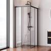 Душевой уголок Am.Pm X-Joy W94G-403-100280-BT1K профиль черный матовый, стекло прозрачное, 100x80x190 фото 2