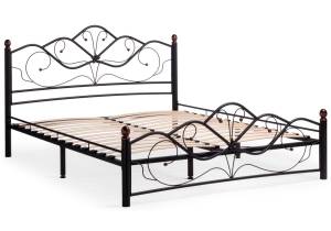 Кровать двуспальная Woodville Виктори 2 402992 160х200 черная