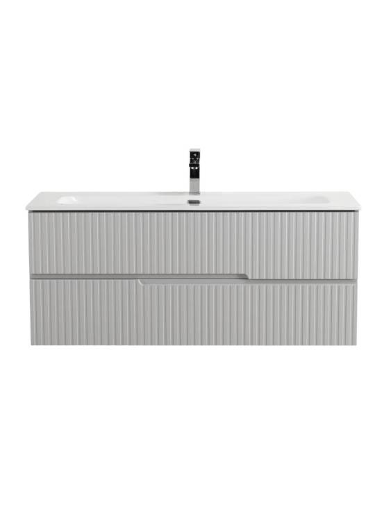 Тумба под раковину Cezares DUET-N-1200-2C-SO-GPR-P серый жемчужный, 120x45.7