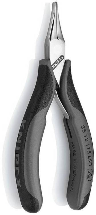 Плоскогубцы KNIPEX ЕSD захватные антистатические для электроники, 115 мм, 2К ручки