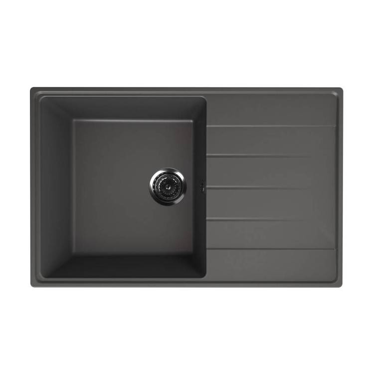 Кухонная мойка Ulgran Quartz Prima 780-09 мокрый асфальт