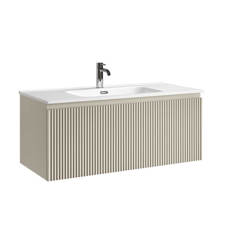 Тумба с раковиной Sancos Snob R 1.0 Beige Soft, 100x42.6