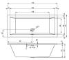 Акриловая ванна Riho Bathtubs B105011005 Rething cubic 170x75 pulg&play 170x75x62/43 фото 3