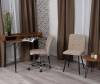 Набор из кресла и стула Tetchair Medeo LT 25054 бежевый, черный, флок фото 10