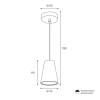 Подвесной светильник Wolta Cono WSL-GU10/P11W фото 2