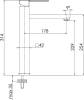 Смеситель для раковины Remer Qubika Q10L с донным клапаном фото 2