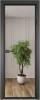 Межкомнатная дверь Profil Doors 1 AV цвет профиля Серая ночь, стекло безопасное 6 мм зеркало 700x2000