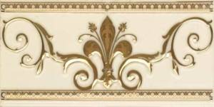 Бордюр Ape Ceramica Noblesse S001225 Cenefa Noblesse Marfil Gold 20x10