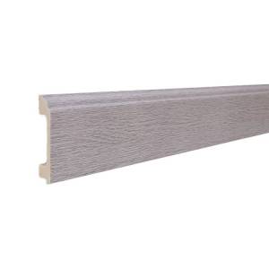 Напольный плинтус ТД Меридиан P3-114-N с тиснением 2400x80x16