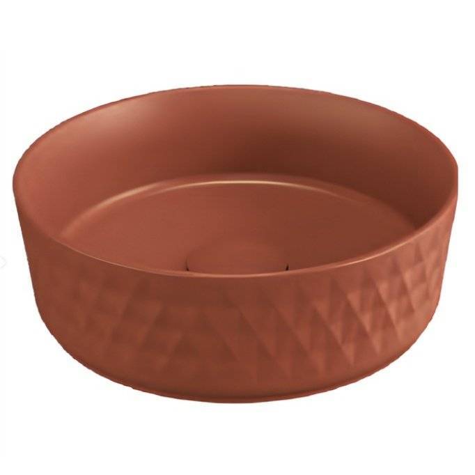 Раковина Isvea Davanti 10NF67036-2U 35 см, терракотовая матовая