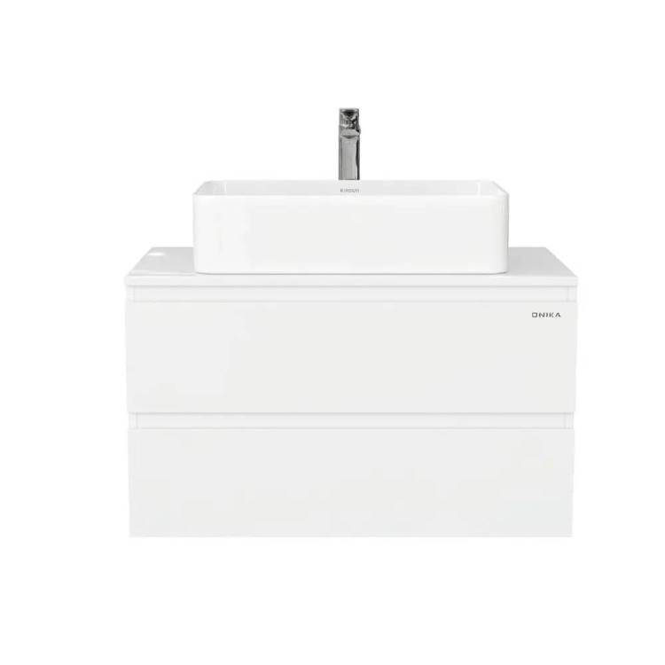 Тумба под раковину Onika Алеста 80 подвесная, белая