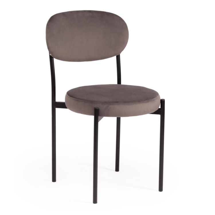 Стул Tetchair Revo (mod. 7033) 15470 темно-серый barkhat 14/черный 47x54x82