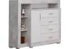 Комод Woodville Mирандa 297021 atelier/белый глянец