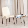 Стул Tetchair Genius (mod 75) 12832 бежевый/коричневые ножки 46x56x84 фото 11