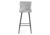 Стул барный Woodville Mint 11950 light gray, black фото 3