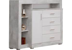 Комод Woodville Mирандa 297021 atelier/белый глянец