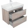 Тумба с раковиной Aquanet Nova Lite 75 305242 подвесная, орех светлый фото 8