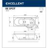 Акриловая ванна Excellent Be Spot 160x80 (правая) "SOFT" (бронза) фото 3