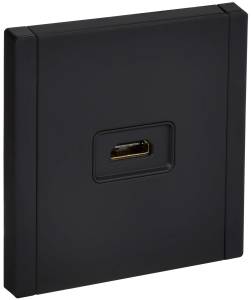 Розетка HDMI IEK Forte&Piano FP-H10-M-K02 черный