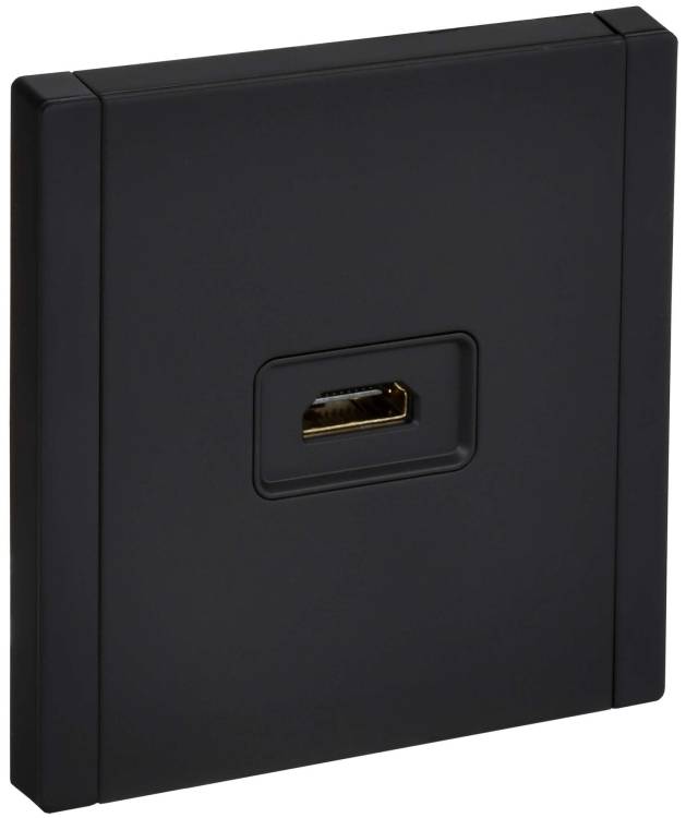 Розетка HDMI IEK Forte&Piano FP-H10-M-K02 черный